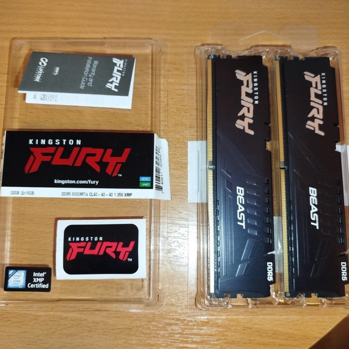 Kingston DDR5 32Gb (2x16Gb) 6000MHz Fury Beast