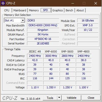 Kingston DDR5 32Gb (2x16Gb) 6000MHz Fury Beast