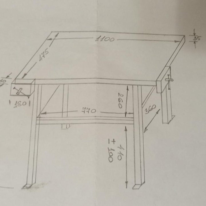 Верстак столярный