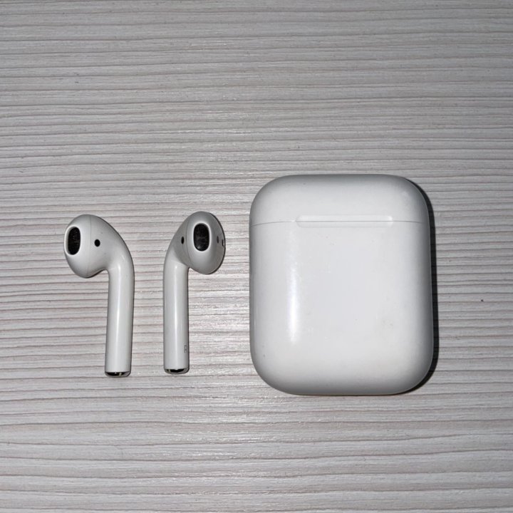 Наушники беспроводные AirPods 2 белые оригинал бу