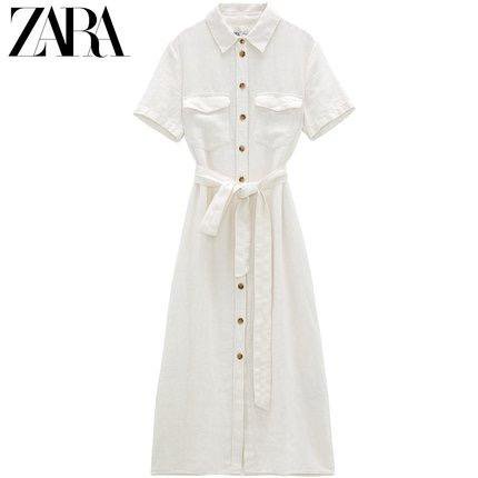 Zara платье лён