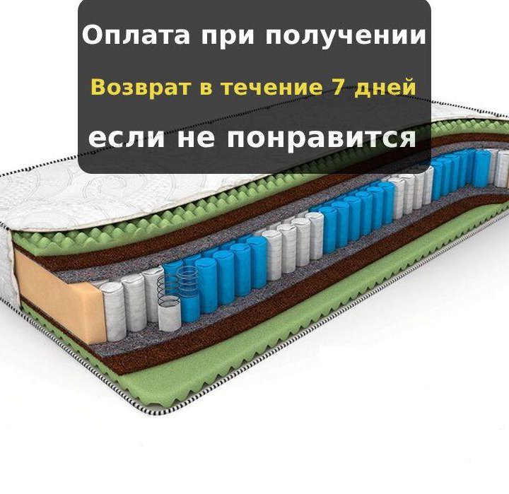 Матрас беспружинный для кровати