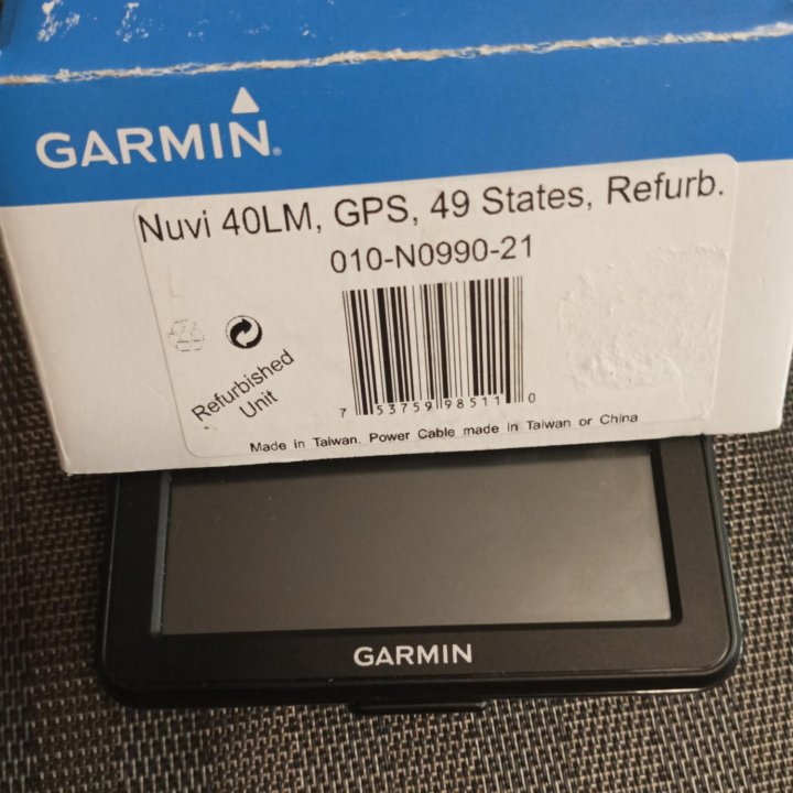 Навигатор Garmin Nuvi 40 с картами 2024 года