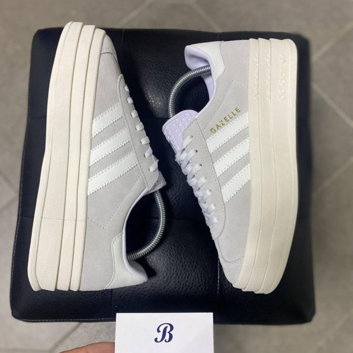 Кроссовки Adidas Gazelle Bold Grey White