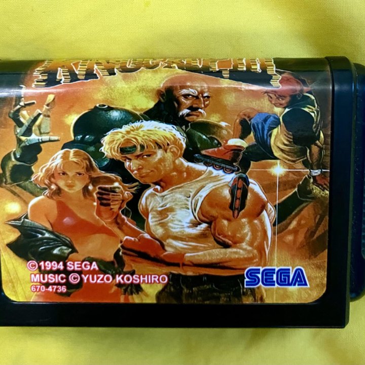 Картридж SEGA- BARE KNUCLE 3 JP