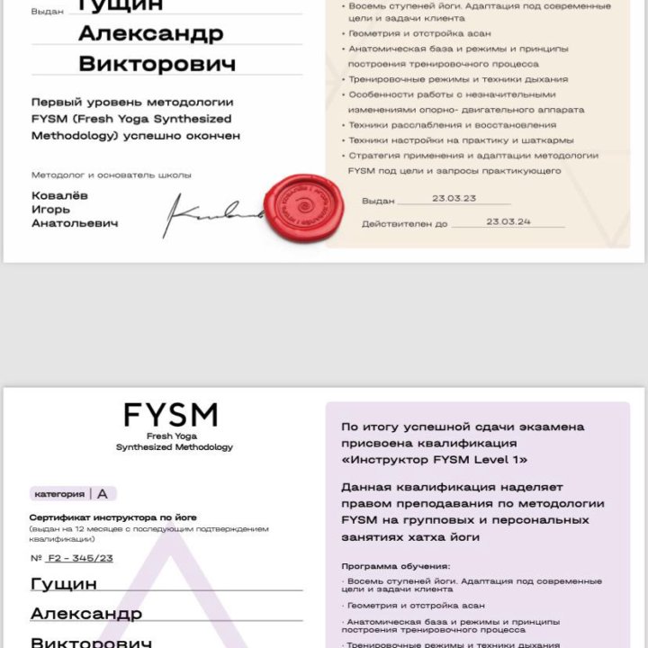 Йога в стиле FYSM