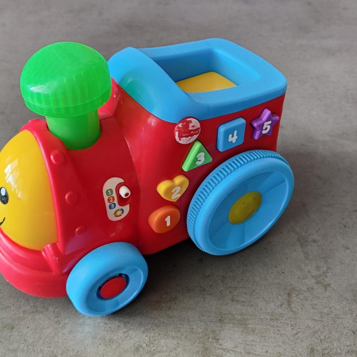 Паровозик Учёного Щенка от Fisher Price