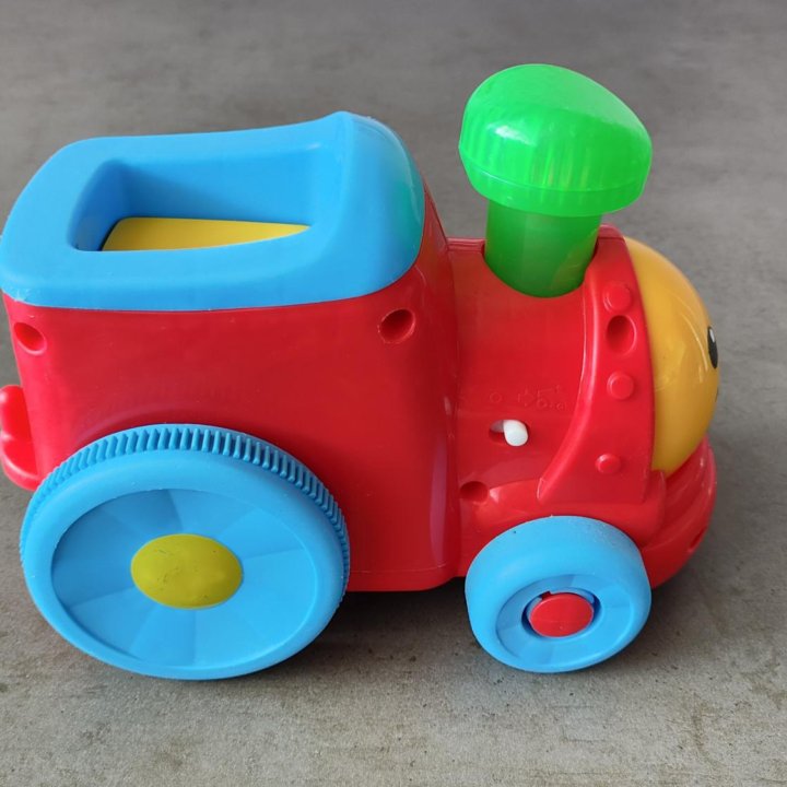 Паровозик Учёного Щенка от Fisher Price