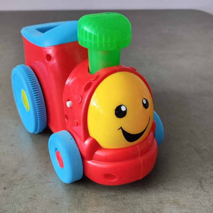 Паровозик Учёного Щенка от Fisher Price