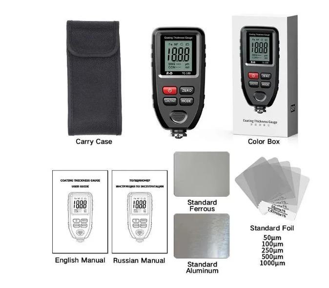 Толщиномер лкп R&D TC100 для авто