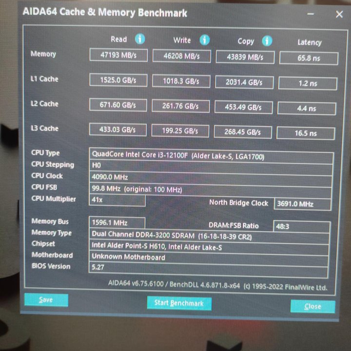 Игровой компьютер, intel 12100F/ RTX 3050/ 16GB