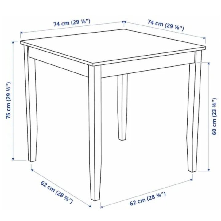 Новый кухонный стол IKEA Лерхамн