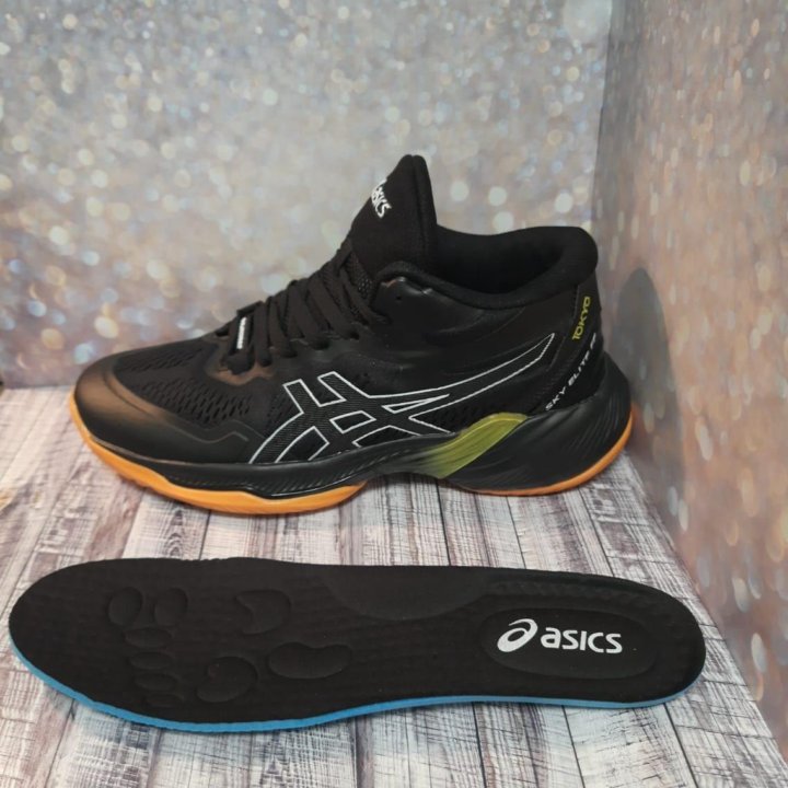 Кроссовки Asics волейбольные артикул 723 чёрный