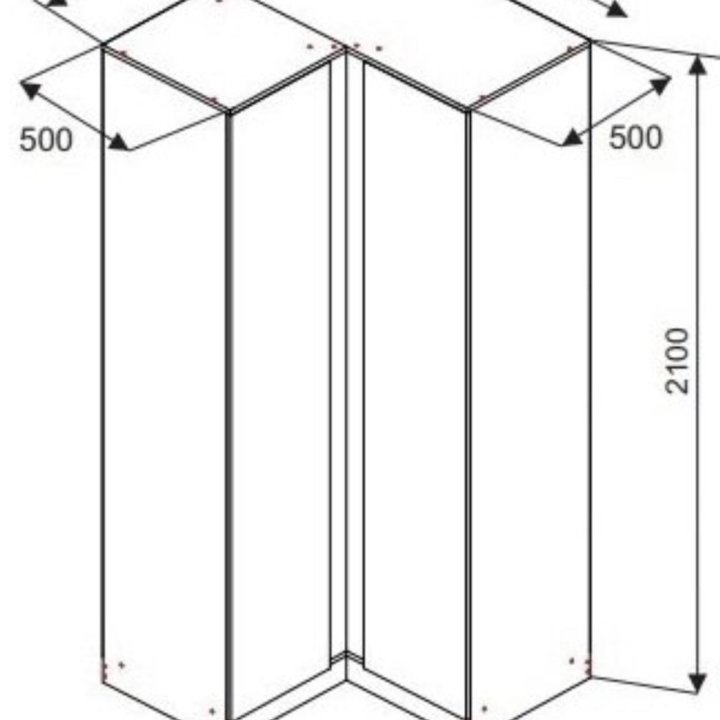 Шкаф угловой новый