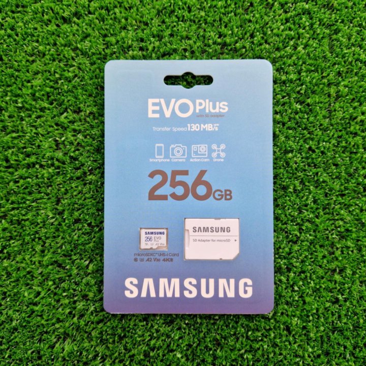 Скоростная карта памяти Samsung EVO Plus 256 Gb