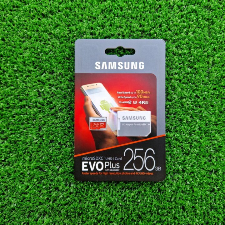 Скоростная карта памяти Samsung EVO Plus 256 Gb