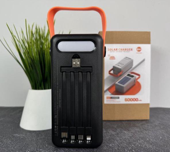 Powerbank 60000 mAh с солнечной панелью