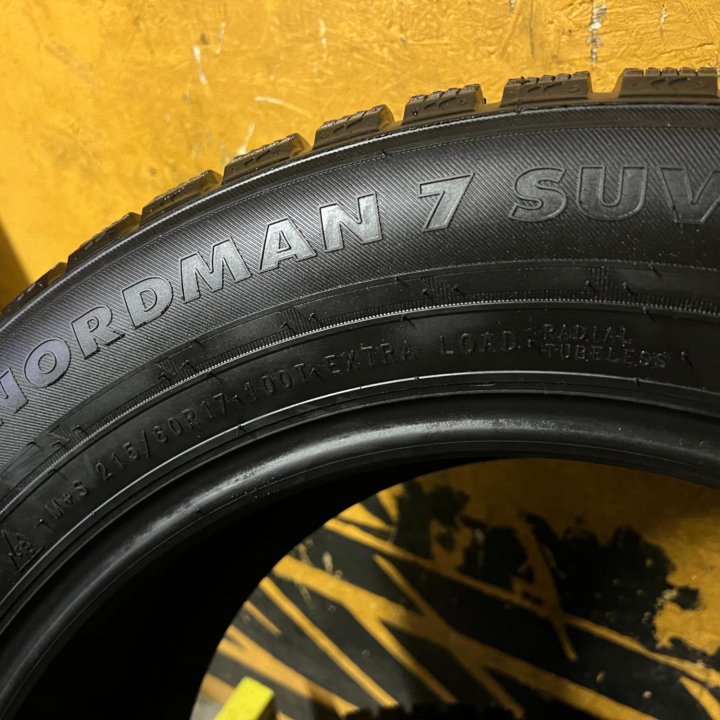 Новые Зимние шины Nokian Nordman 7 R17 2шт