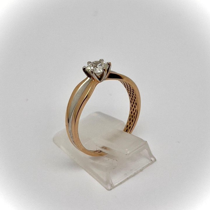  Кольцо золотое