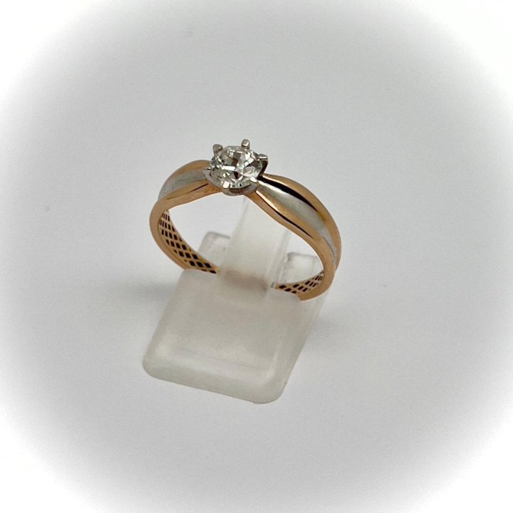  Кольцо золотое