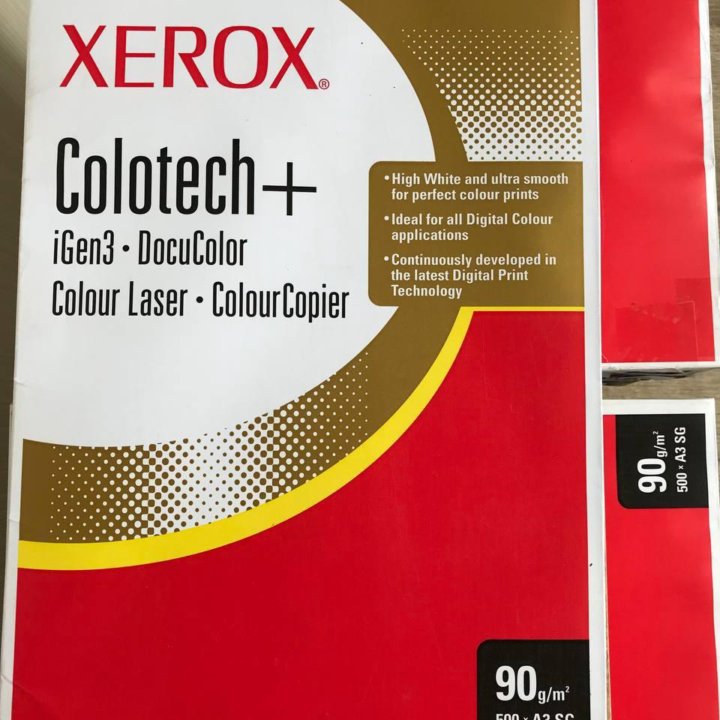 Бумага для цветной лазерной печати Xerox Colotech+