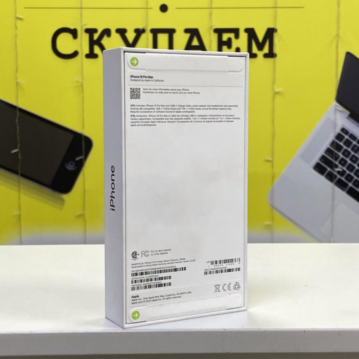 Iphone 15 pro max 256gb black titanium/рассрочка