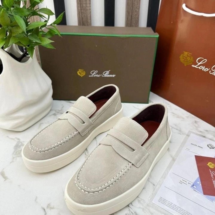 ЛЮКС.Стильные женские лоферы LoroPiana. Р-р: 36-40