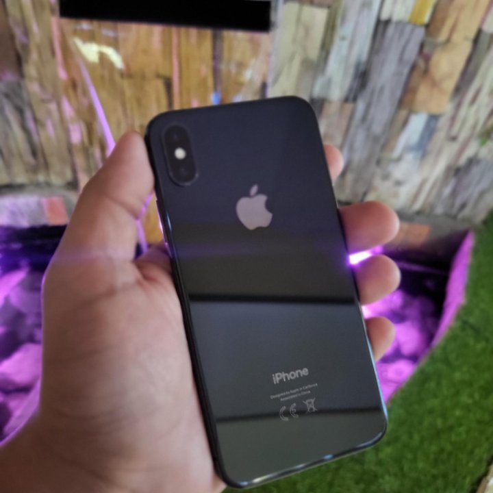 Iphone X (black) 256gb - акб 100% (0 циклов)