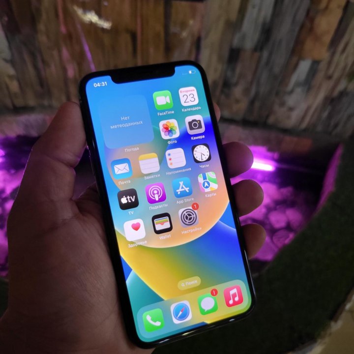 Iphone X (black) 256gb - акб 100% (0 циклов)