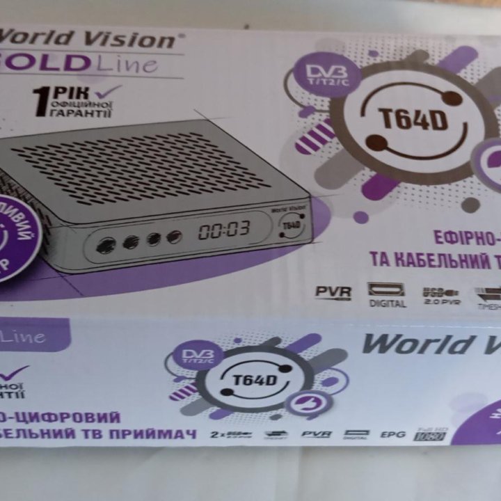 Цифровой ресивер World Vision T64D DVB-C/T2