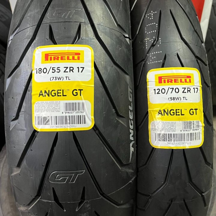 Мотошин 120/70 R17 и 180/55 R17 Pirelli Angel GT