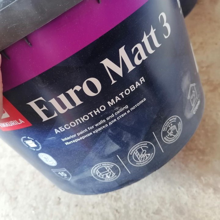 Краска TIKKURILA EURO MATT 3