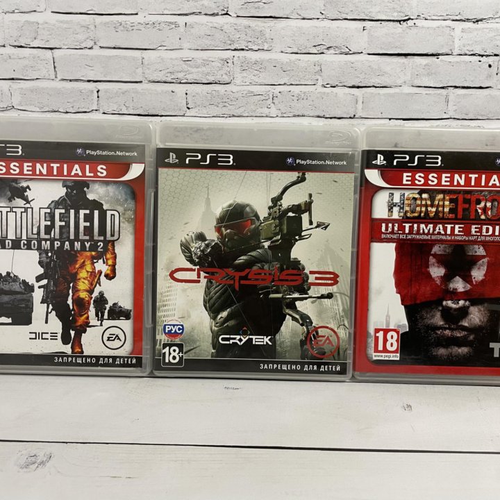 Battlefield / Crysis 3 / Homefront Игры PS3 Шутеры