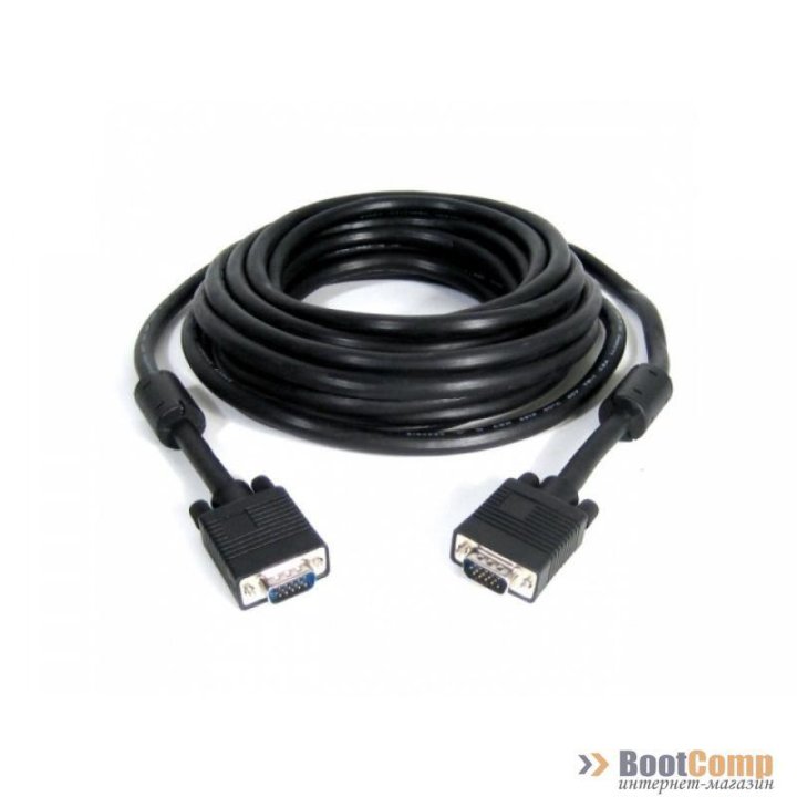 Кабель VGA 5.0m GEMBIRD CC-PPVGA-5M-B HD15M/HD15M