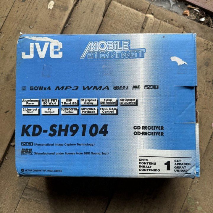 Процессорная автомагнитола jvc sh-kd9104, динамики