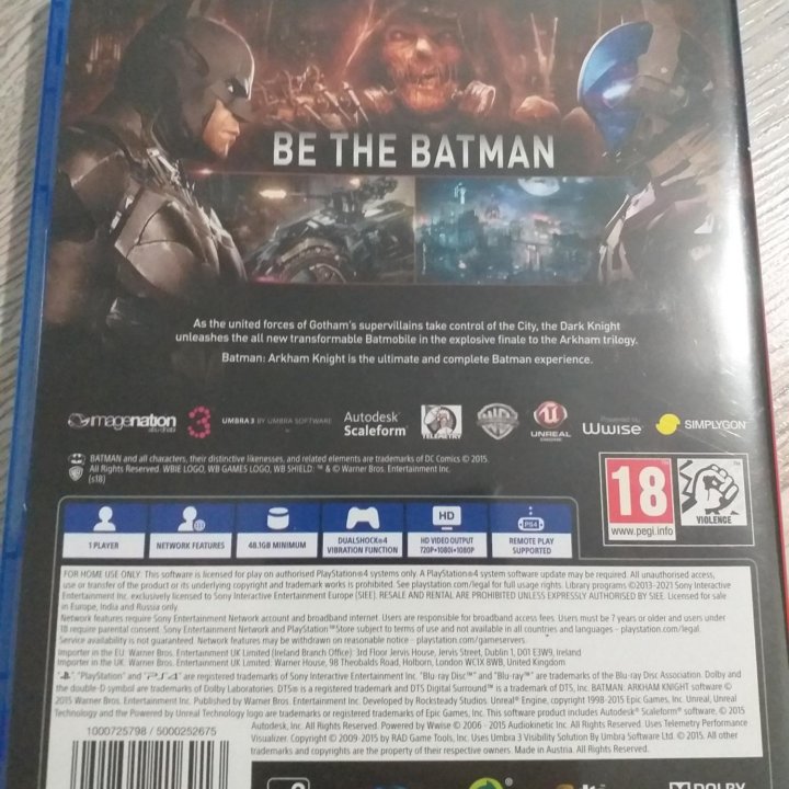 Batmen arkham knight ps4