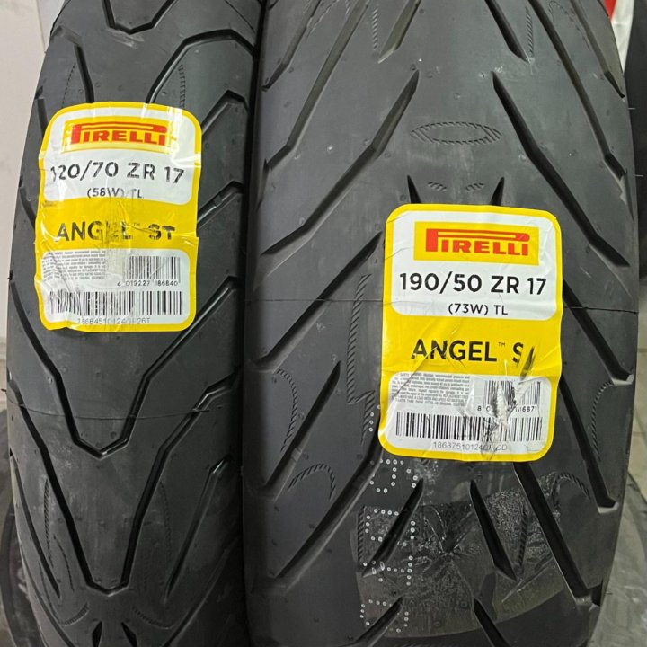 Мотошины 120/70 R17 и 190/50 R17 Pirelli Angel ST