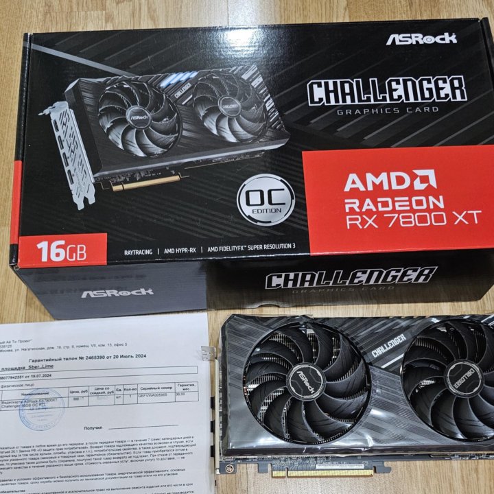 ASRock Radeon RX 7800 XT Challenger