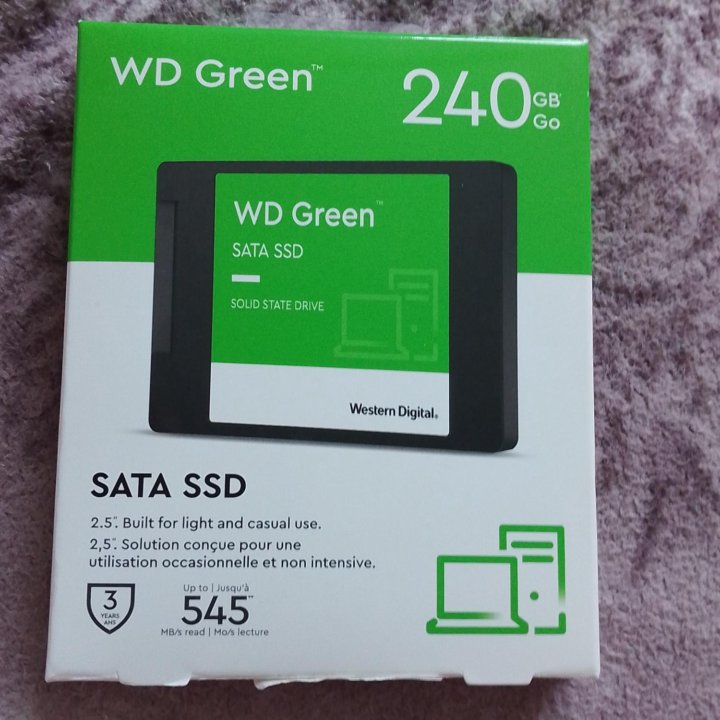 Data ssd WD Green 240 gb