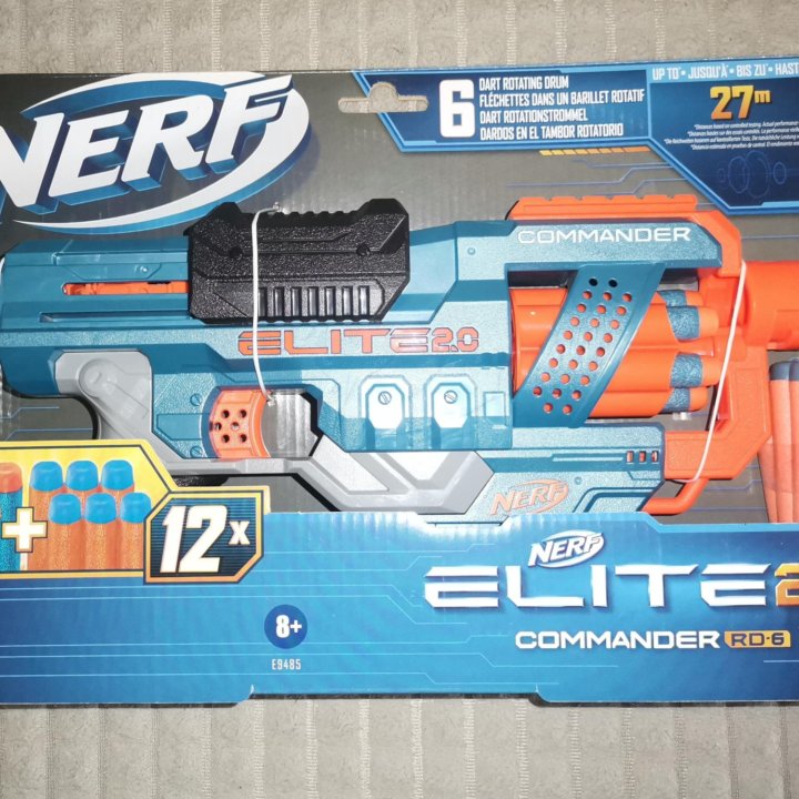 Бластер Nerf Elite 2.0 Commander RD-6