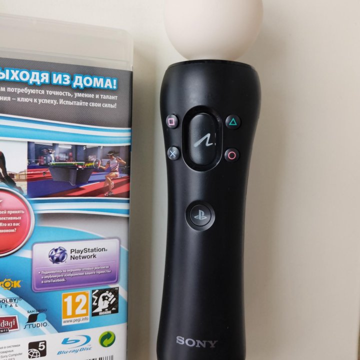 PlayStation Move + Eye + Диск для PS3