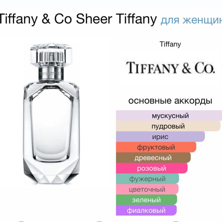 Женские духи Tiffany & Co Sheer Tiffany 75 мл.