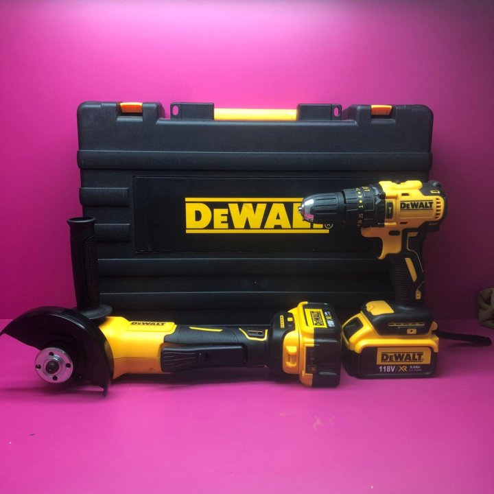 Аккумуляторный набор инструментов DeWALT 2 в 1