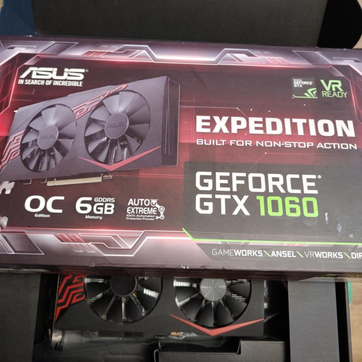 Видеокарта ASUS GEFORCE GTX 1060 6GB 192bit.