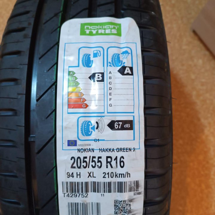 Колесо 205 55 r16 лето Nokian Tyres