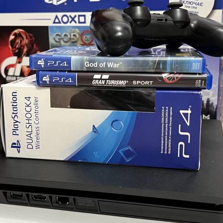 Sony playstation 4 slim с играми