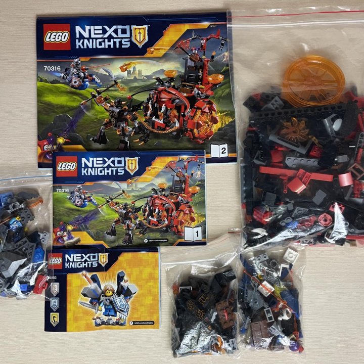 Lego Nexo Knights 70316 + 70333 Джестро-Мобиль