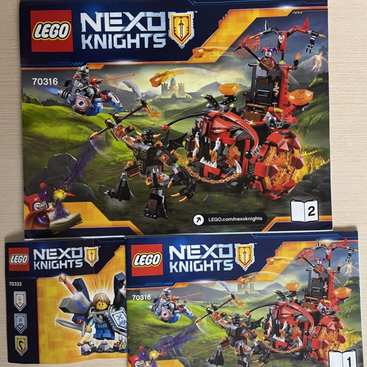 Lego Nexo Knights 70316 + 70333 Джестро-Мобиль