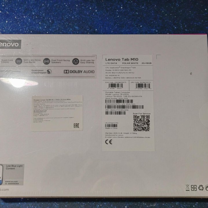 Планшет Lenovo Tab M10 16Gb