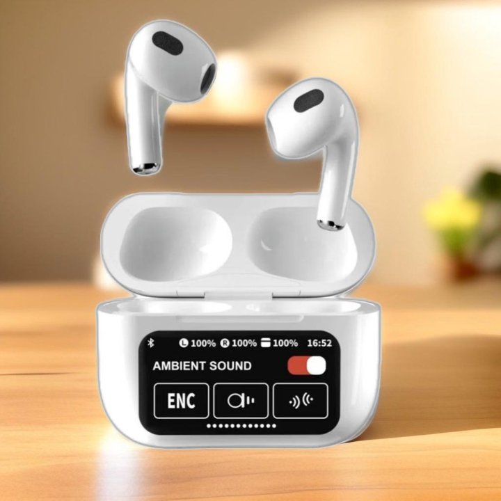 Наушники AirPods 3 с дисплеем новинка + чехол